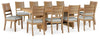Kristiland Dining Table and 10 Chairs