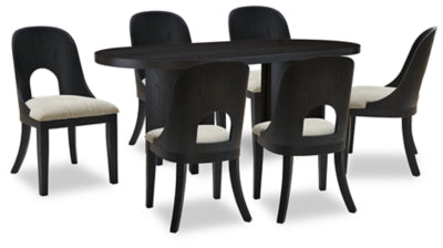 Mesa de comedor Rowanbeck y 6 sillas