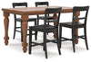 Chadworth Counter Height Dining Table and 4 Barstools