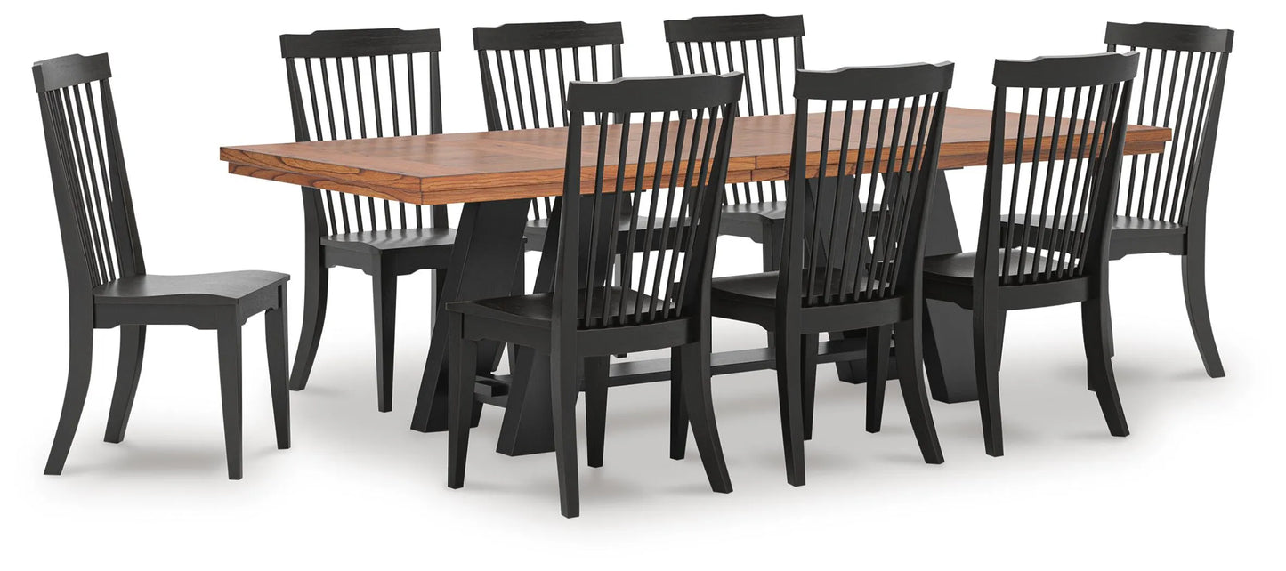 Chadworth Extension Dining Table and 8 Chairs