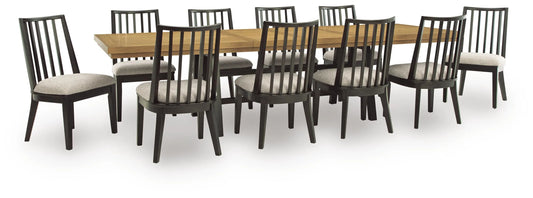 Galliden Extension Dining Table and 10 Chairs
