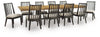 Galliden Extension Dining Table and 10 Chairs