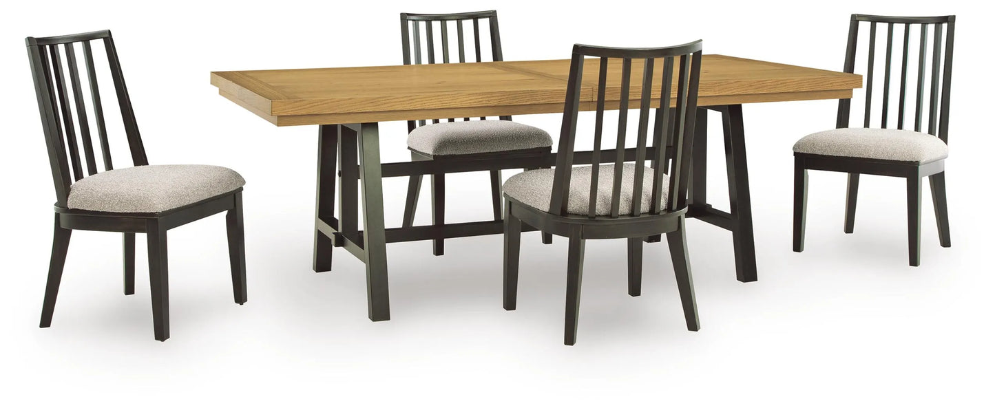 Galliden Extension Dining Table and 4 Chairs