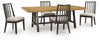 Galliden Extension Dining Table and 4 Chairs