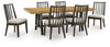 Galliden Extension Dining Table and 6 Chairs
