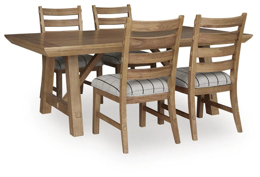 Ridgester Extension Dining Table and 4 Chairs