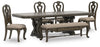 Maylee Extension Dining Table, 4 Chairs and Bench
