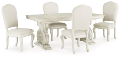 Mesa de comedor Arlendyne y 4 sillas