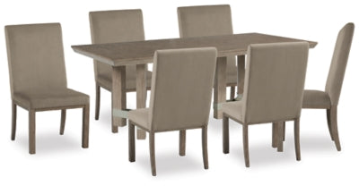 Mesa de comedor Chrestner y 6 sillas