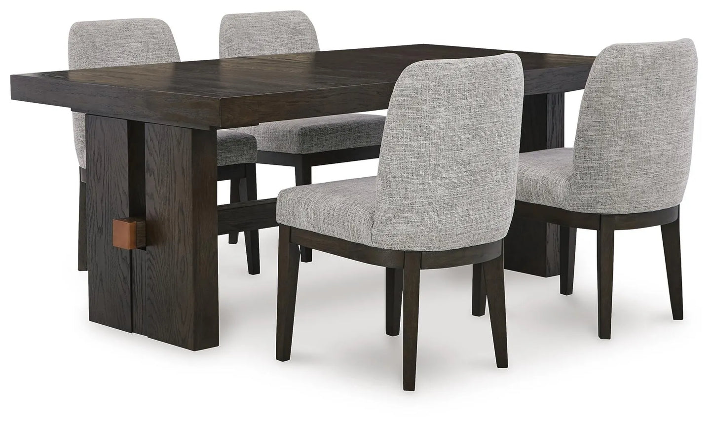 Mesa de comedor y 4 sillas Burkhaus