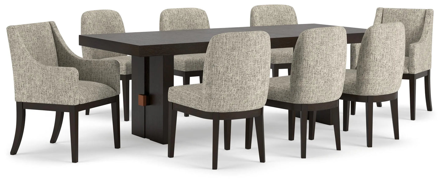 Mesa de comedor y 8 sillas Burkhaus