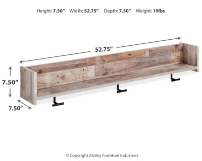 Perchero de pared con estante Neilsville