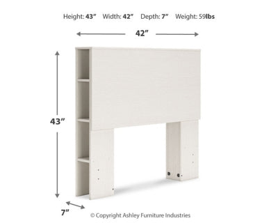 Cabecera de librería doble Aprilyn