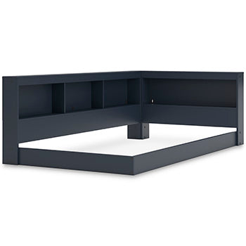 Librería doble Simmenfort con panel lateral