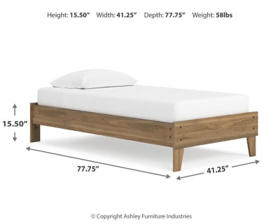 Cama de plataforma doble Deanlow
