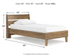 Cama con plataforma doble Deanlow