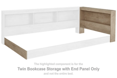 Librería doble Oliah con panel lateral