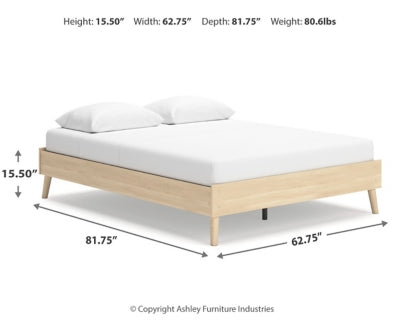 Cama Queen con plataforma Cabinella