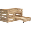 Larstin Twin Loft Caster Bed
