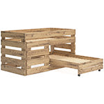 Larstin Twin Loft Caster Bed