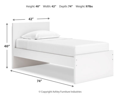 Onita Twin Panel Platform Bed