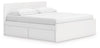 Onita King Panel Platform Bed with 2 Side Storage
