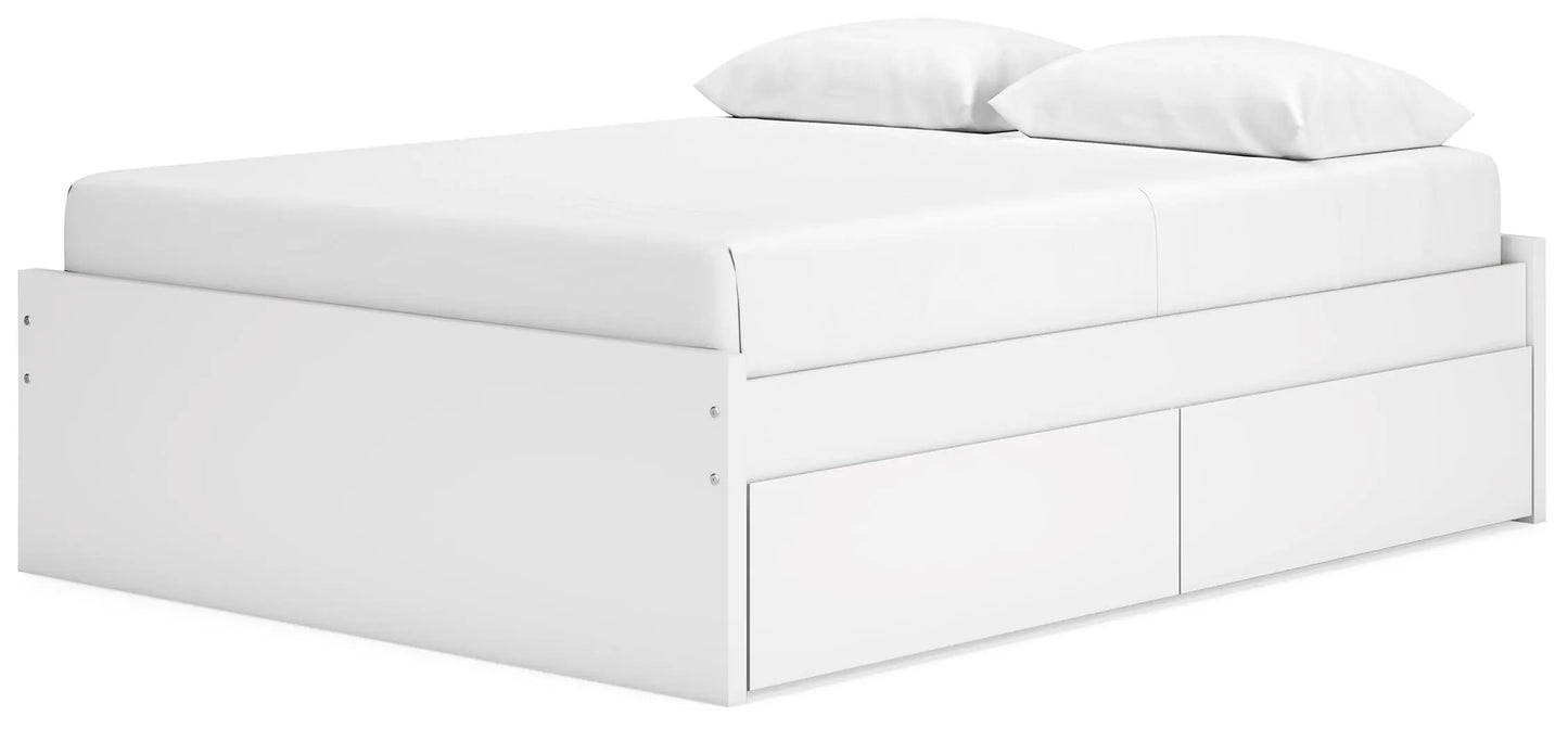 Cama Queen Onita con plataforma y dos laterales de almacenamiento