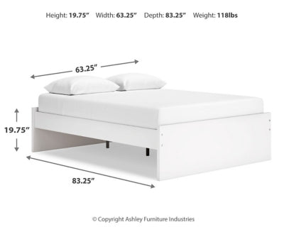 Cama Queen con plataforma Onita