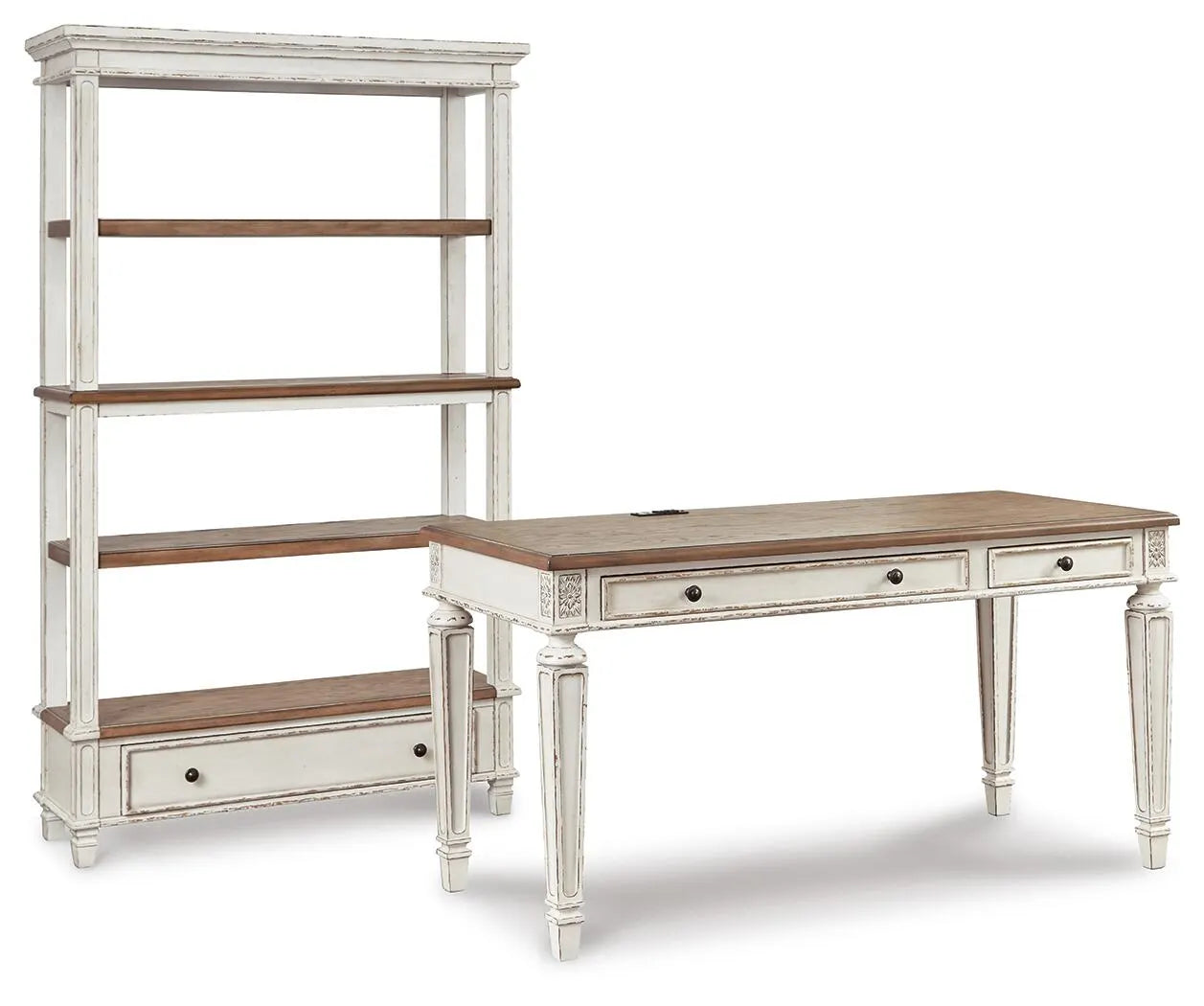 Realyn Desk and Bookcase