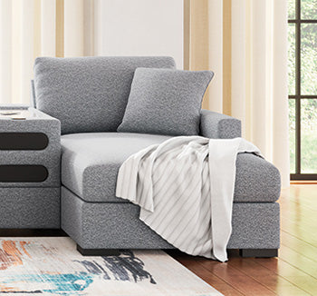 Omaha by Ashley Right-Arm Facing Corner Chaise with Storage