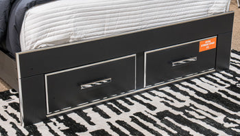 Pie de cama con almacenamiento Queen de Birmonton