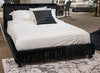 Birmonton Queen Upholstered Headboard/Footboard/Roll Slats