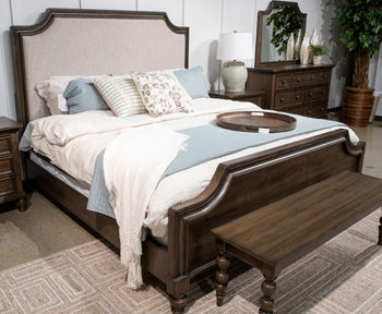 Cabecero/pie de cama/listones tapizados Veramond Queen