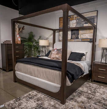 Cabecera/pie de cama/listones/dosel tapizados Breckington Queen