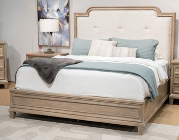Jorlaina California King Panel Footboard with Rails