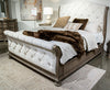 Cabecero de cama de trineo tapizado Ardenfield Queen