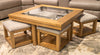 Wittenmyer Coffee Table with 4 Stools (Set of 5)