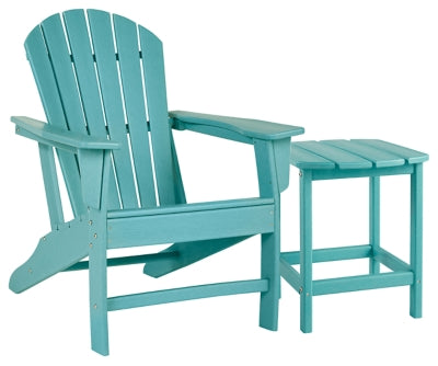 Silla Adirondack Sundown Treasure con mesa auxiliar