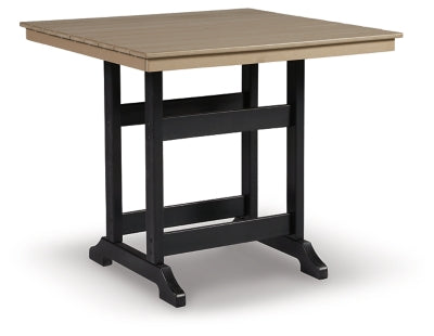 Mesa de comedor de altura de mostrador para exteriores Fairen Trail