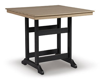 Mesa de comedor de altura de mostrador para exteriores Fairen Trail