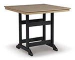 Mesa de comedor de altura de mostrador para exteriores Fairen Trail