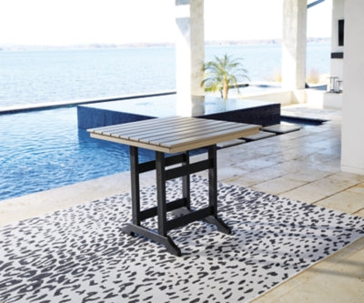 Mesa de comedor de altura de mostrador para exteriores Fairen Trail