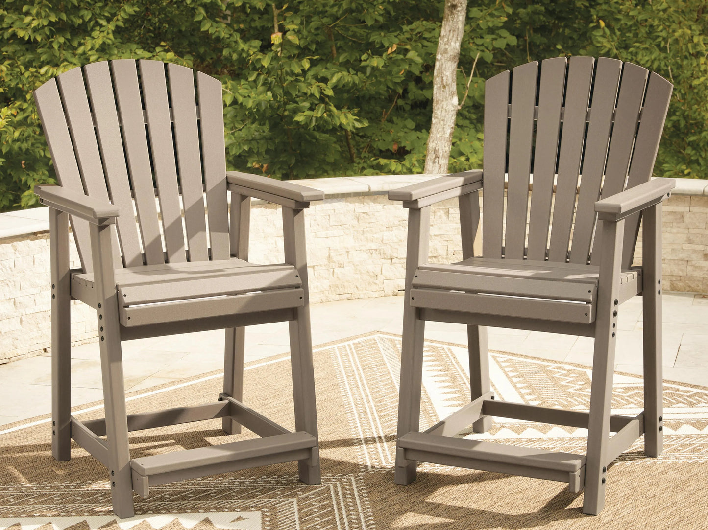 Sandy Dune Outdoor Counter Height Bar Stool (Set of 2)