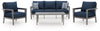 Gali Outdoor Sofa/Chairs/Table Set (Set of 4)
