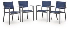 Point Bonita Outdoor Sling Arm Chair (Set of 4)