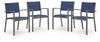 Point Bonita Outdoor Sling Arm Chair (Set of 4)