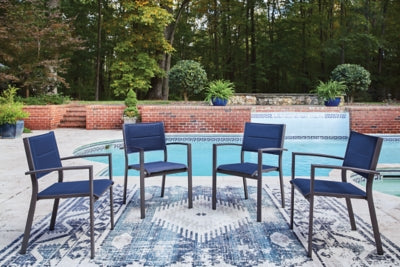 Point Bonita Outdoor Sling Arm Chair (Set of 4)