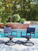 Point Bonita Outdoor Sling Swivel Chair (Set of 2)
