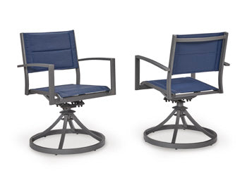 Point Bonita Outdoor Sling Swivel Chair (Set of 2)