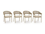 Ocean Park Outdoor Arm Chair with Cushion (Set of 4)